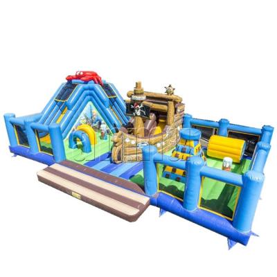 China Party rental business pirate theme amusement city PVC material giant inflatable trampoline jumping park for sale for sale