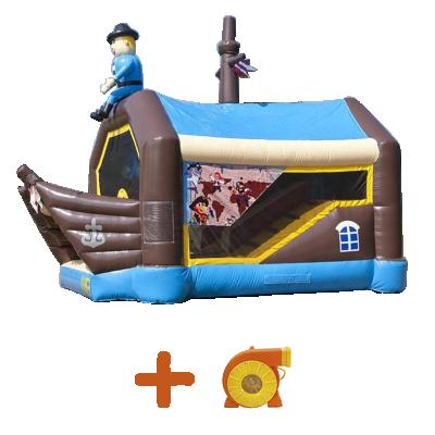 China Party Rental Company Inflatable Bounce Bouncer Pirate Ship Shape Bouncy Bouncy Castle Jump Combo for sale