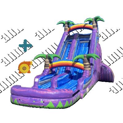 China Commercial Inflatable Cheap Inflatable PVC Material Slide PVC Inflatable Water Slide With Pool for sale