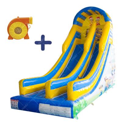 China Outdoor Fun Outdoor Entertainment Bouncy Slides Cartoon Inflatable Slide For Kids for sale