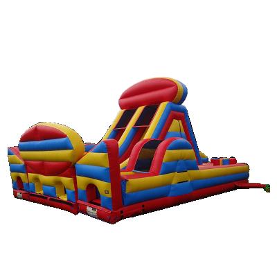 China Inflatable Obstacle Course Large Party Rental Enterprise Outdoor Inflatable Playground Inflatable Theme Park For Adults for sale