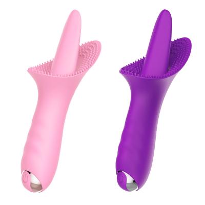 China Harmless High Quality Tongue Vibrator, Waterproof Rechargeable 10 Frequency Silicone Tongue Vibration Motor, Sucking Vibrator for sale