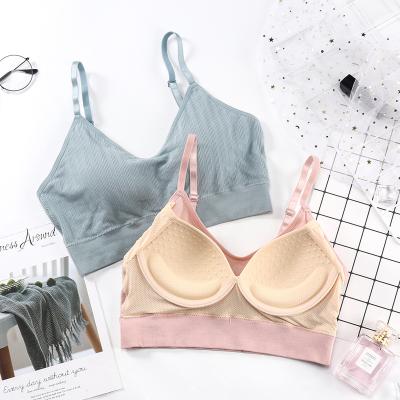 China Dropshipping New Breathable Removable Chest Pad Breathable Bra Women Invest Wrap Wireless Tube Top Chest Vest for sale