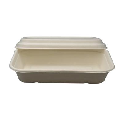 China CLASSIC Eco-Friendly Degradable 750ml Disposable Food Bowl Container Sugarcane Fiber Paper Bowl for sale