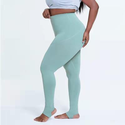 China 2021 antibacterial new plus size yoga pants high waist fitness hip training pants for sale