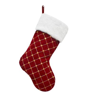 China High Quality Christmast Ornament Christmas Stocking Christmas Decoration Customized Sublimation Christmas Stockings for sale