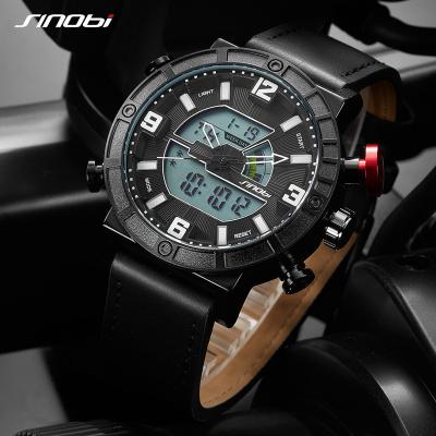 China SINOBI Men's Wrist Watch S9733G Water Resistant Multi Function Full Window Calendar LED Display Digital Watches Male Watch for sale