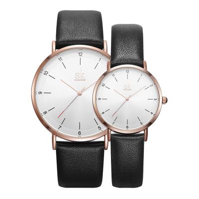 China Wholesaler of SHENGKE Water Resistant Cheap Pair Watches for Couples Casual Quartz Watches Romantic Quartz Couple Watches K8066G/L for sale