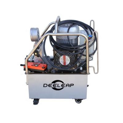 China Steel reservoir Deeleap Electric hydraulic pump station electromagnetic reversing PED206ERW for sale