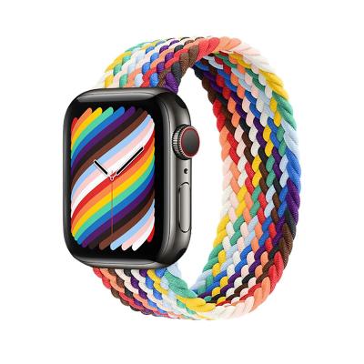 China Factory Braided Weaving Nylon In-Board Watch Band For Apple Watch7/6/5/4/3/2/1 Series for sale