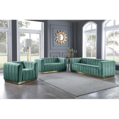 China Turquoise Tufted Modern Italian Velvet Fabric Luxury Sofa For Living Room Furniture Design Couch Living Room Sofas for sale