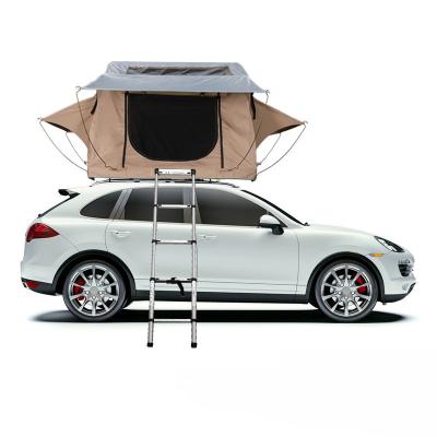 China Straight Tether Type 2021 Customized Car Roof Tent Soft Shell Camping Car Roof Top Tent For SUV Car Vehicles Moving for sale