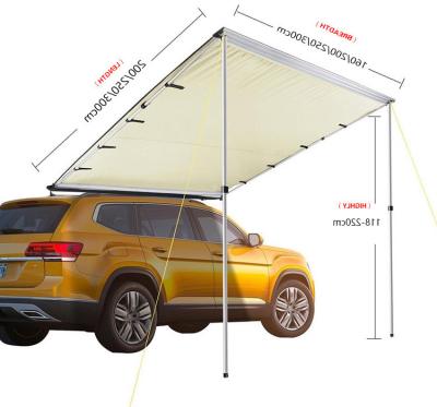 China Extended Type Factory Cusmized SUV Car Side Tent Car Side Awning Tent Ready To Board Car Side Tent For Outdoor Camping for sale