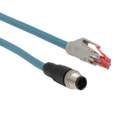 China Custom SENSOR/ETHERNET/equioment m12 x code to rj45 cable for sale