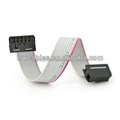 China 2x 10 Pin 2mm Electronic Pitch IDC Crimp Connector With 10cm Flat Ribbon Cable for sale