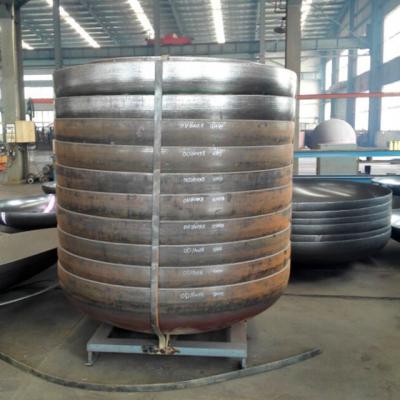 China Carbon Steel ASME Vessel Tank Elliptical Cold Pressing Head for sale