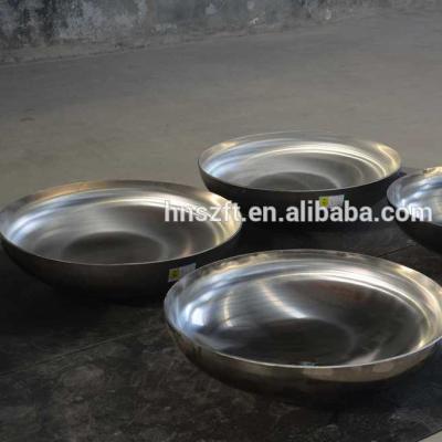 China Stainless Steel ASME Material Cold Pressing SS Elliptical Dish Heads for sale