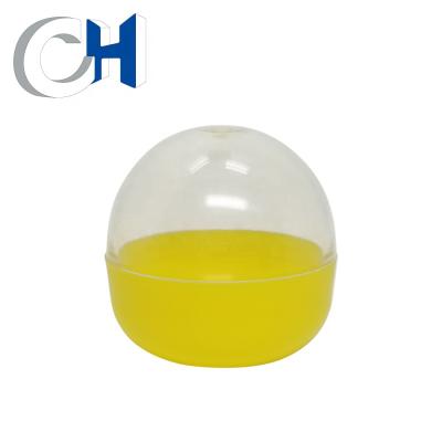 China Training Kids Action Ability Capsule Popular Funny Transparent Yellow Plastic Toy for sale