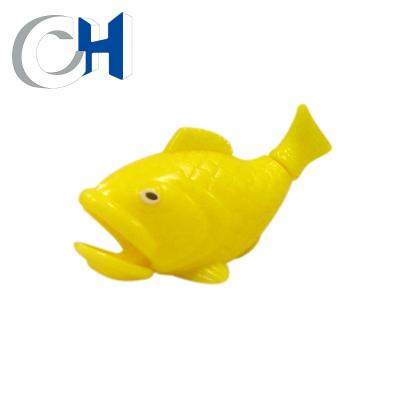 China Training Kids Action Ability Customized Unique Yellow Plastic Fish Figurine Surprise Egg 40mm for sale