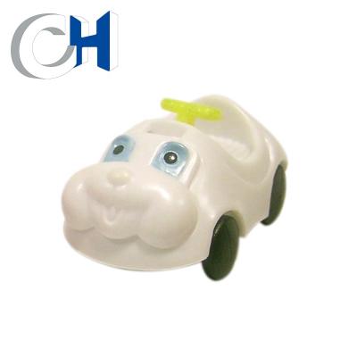 China Kids Action Ability Wholesale Cartoon Car Surprise Eggs Single White Plastic Toy for sale