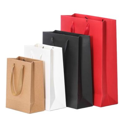 China Custom Wholesale Cheap Price Kraft Paper Biodegradable Shopping Gift Paper Bag Recyclable For Packaging for sale