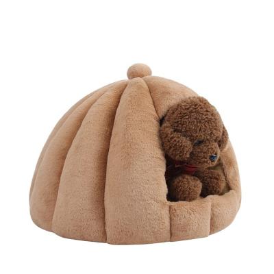 China Breathable Winter Deep Sleep Comfort Little Indoor Cat Tent Nest Bed Cozy Pet Ajar Comfortable Beds Cave Mat Basket Cat Ear Lovely for sale