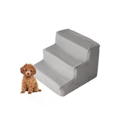 China High Density Dog Stairs Cat Dog Steps Detachable Cover Pet Foam Viable Foldable Dog Cushion for Bed Water Resistant for sale