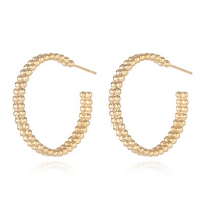 China CLASSIC personalized fashion exaggerated circle earrings copper hoops, wholesale custom circle earrings for sale