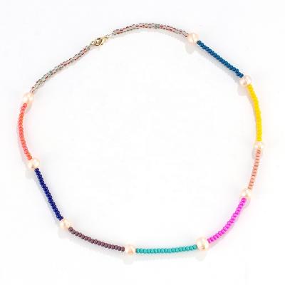 China Classic Fashion Trendy Design Beads Rainbow Necklace, Lady's Jewelry NE0162 for sale