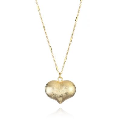 China New Arrival Classic Women's Big Bubble Heart-Shaped Necklace, Lady's Jewelry for sale