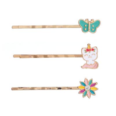 China Fashion New Arrival Eco-friendly Kids Hair Accessories , Hair Pins Set , Enamel Hair Clips for sale