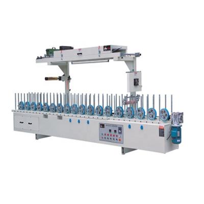 China Wood Wrap Veneer BXW300C Door Frame Wrapping Line Window Sash Profile Wrapping Machine for sale