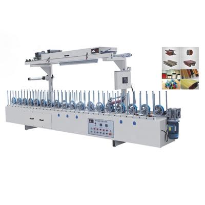 China Furniture Workshop BXW300C Horizontal Woodworking Profile Wrapping Machine for sale