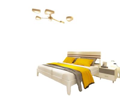 China Bedrooms(Others) 2021 Hot Selling Adjustable MDF Board Modern High Glossy Bedroom Furniture for sale