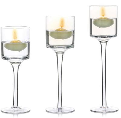 China Contact us single volume enough with lids around arched luxury empty candle glass jar for sale