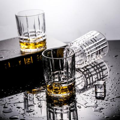 China Blinkmax Wine Drinks Tumbler Transparent Round Mouth Custom Logo Whiskey Glass Mug Light Luxury Whiskey Toggles Glasses for sale