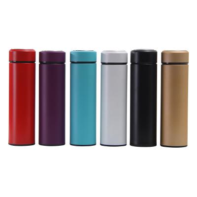 China CLASSIC Double Wall Stainless Steel Water Bottle with Tea Filter, Tea Thermos Vacuum Flask Travel Coffee Mug Thermos Tumbler for sale