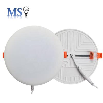 China New modern square recessed round led panel light 9w18w 24w 36w with competitive price for sale