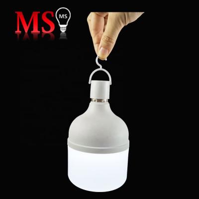 China Led emergency lighting emergency T shape can be carry on through E27 hook with high lumens 30W emergency daylight bulb for sale