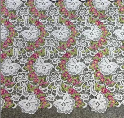 China Viable High Quality Cheap Wholesale Crochet Embroidery Lace Fabric Soft Tulle Online For Fashion Clothes for sale