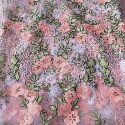 China Custom Viable High Quality Cheap Mesh Lace Embroidery Tulle Fabric Online for sale