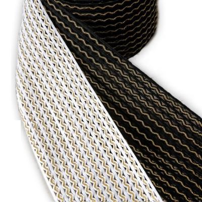 China Wholesale Rubber Band Elastic Adjustable Waistband Soft Nylon Jacquard Ribbon for sale