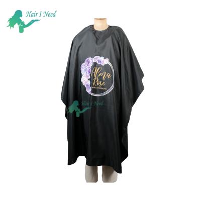 China Hair Cutting Cape Custom Logo Hair Barber Capes Waterproof Hairdressing Salon Cape for sale