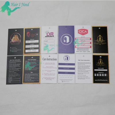 China Custom Viable Price Tag Waterpoof Paper Logo Hair Hang Tags Hair Hang Tags For Hair Business for sale