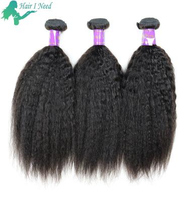 China Curly Straight Yaki Hair Weaves Hair Bundles 100% Afro Yaki Hair Extensions Wholesale Price for sale