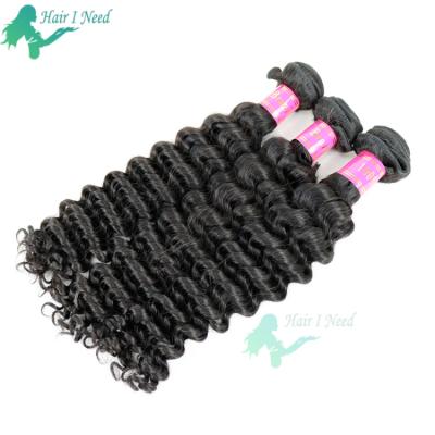 China Deep Wave Virgin Cuticle Aligned Human Hair 100% Unprocessed Brazilian Hair Bundle for sale