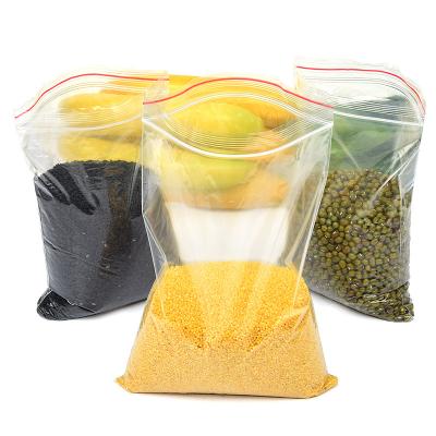 China Moisture Proof Transparent Custom Printed Single Zipper Plastic BagPopular Zip Lock Self Lock For Food for sale