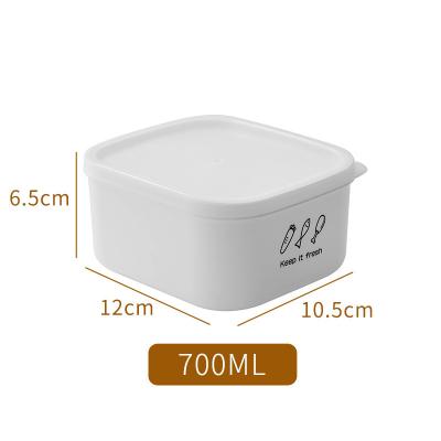 China Factory Direct Sales Crisper Box PP Recyclable PE Plastic Sealed Heated Bento Lunch Box Storage Box for sale