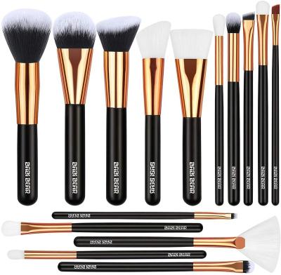 China Angular blush the price of the other 12 makeup brush makeup mirror with gold olive synthetic hair for sale