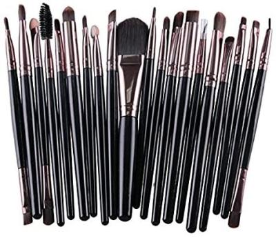 China Professional Private Label 20pcs 16pcs Full Face Eye Makeup Brush 10 Pcs Black 14 Pcs And 15 Sponge Makeup Brush Pink for sale